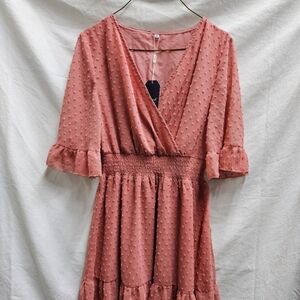 Sampeel dress - size Med Coral